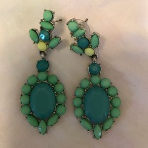Francesca’s green dangle earrings